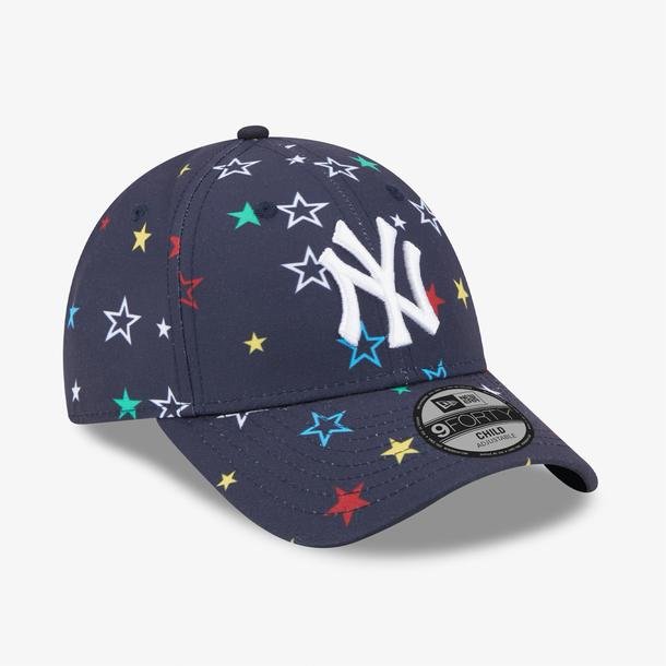 New Era New York Yankees Child All Over Print 9FORTY Çocuk Lacivert Şapka