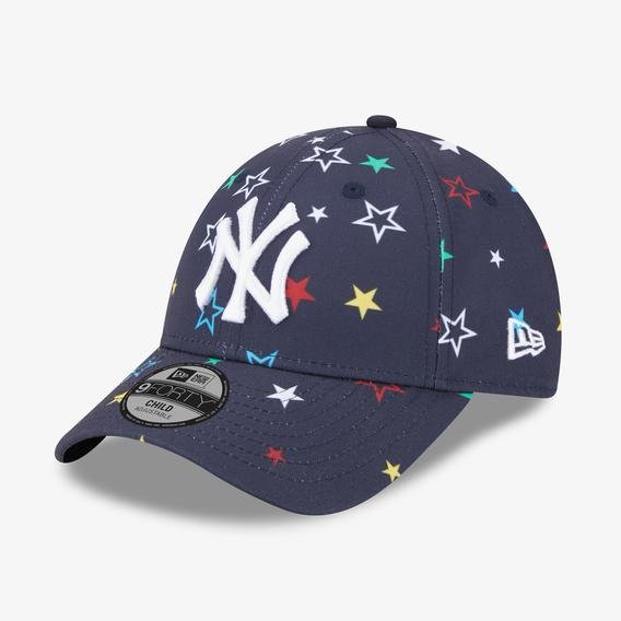 New Era New York Yankees Child All Over Print 9FORTY Çocuk Lacivert Şapka