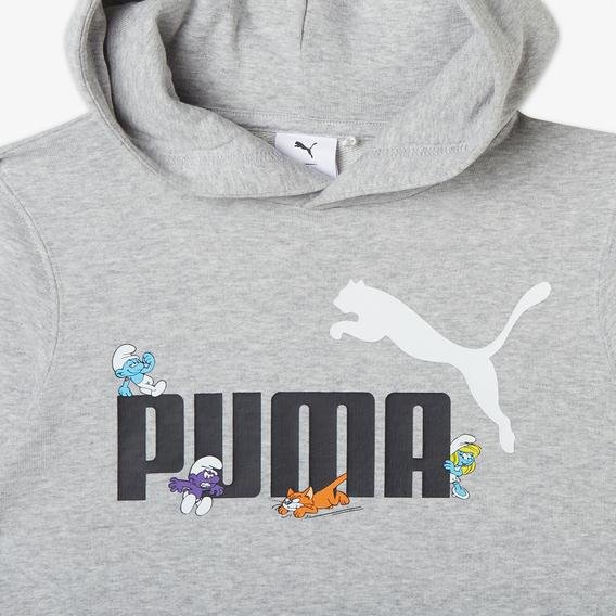 Puma X THE SMURFS Çocuk Gri Sweatshirt