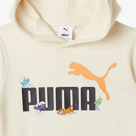 Puma X THE SMURFS Çocuk Beyaz Sweatshirt