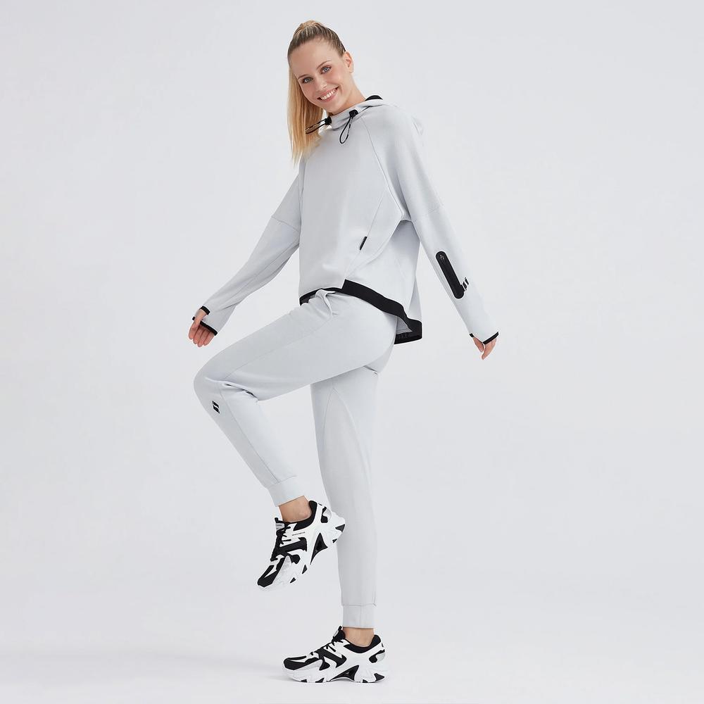 Skechers 2XI-Lock Kadın Gri Sweatshirt
