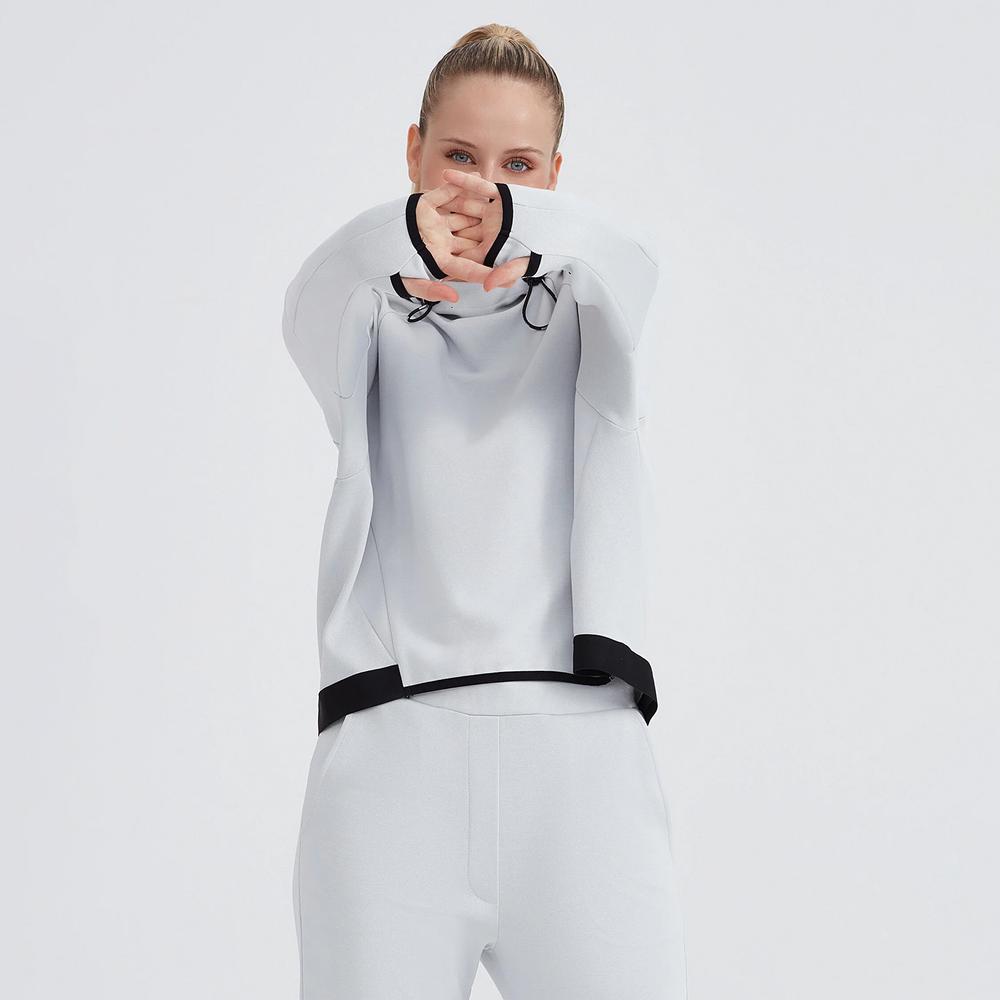 Skechers 2XI-Lock Kadın Gri Sweatshirt
