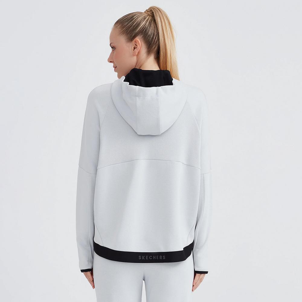 Skechers 2XI-Lock Kadın Gri Sweatshirt