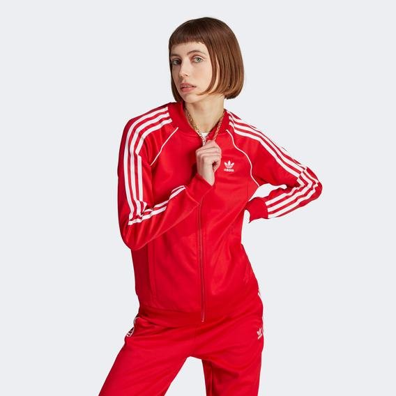 adidas Adicolor Classics Kadın Kırmızı Sweatshirt