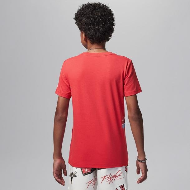Jordan Jumpman Çocuk Kırmızı Günlük T-Shirt