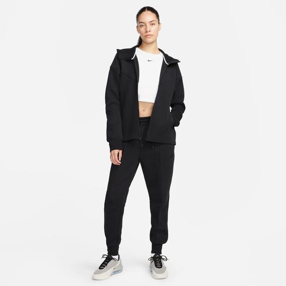 Nike Sportswear Tech Fleece Windrunner Kadın Siyah Günlük Eşofman Üstü