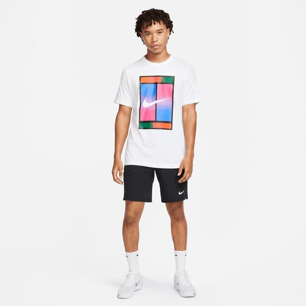 Nike Court Dri-FIT Tenis Erkek Beyaz T-Shirt