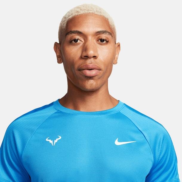 Nike Rafa Challenger Dri-FIT Erkek Mavi Tenis T-Shirt