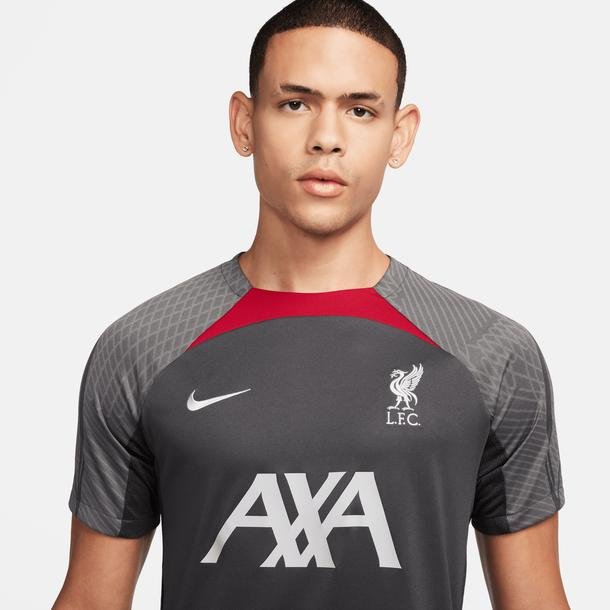 Nike Liverpool FC Strike Erkek Gri Futbol Forması