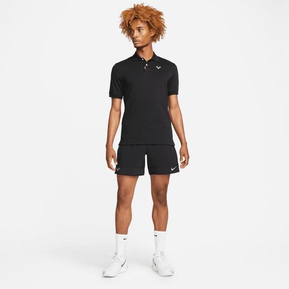 Nike Polo Rafa Erkek Siyah Polo T-shirt
