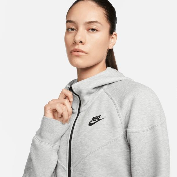 Nike Sportswear Tech Fleece Windrunner Kadın Gri Eşofman Üstü