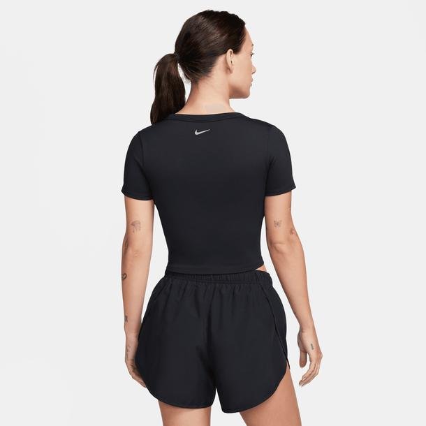 Nike One Fitted Dri-FIT Kadın Siyah T-Shirt