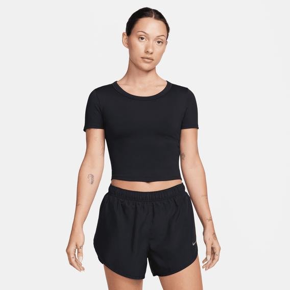 Nike One Fitted Dri-FIT Kadın Siyah T-Shirt