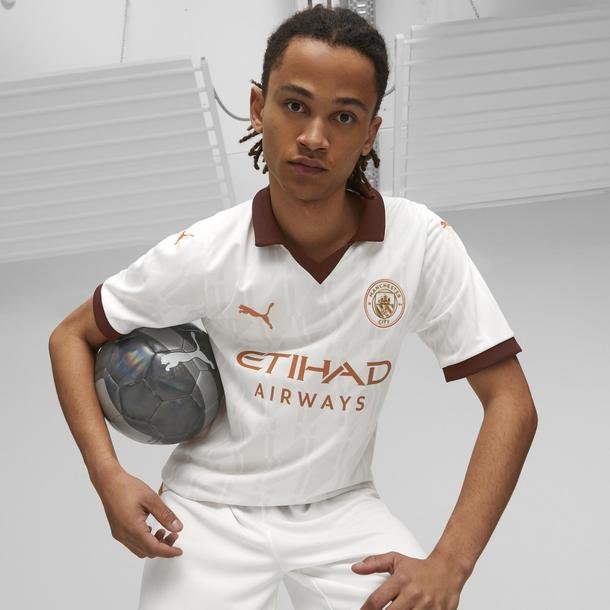 Puma Manchester City Away Jersey Replica Unisex Beyaz Futbol Forması