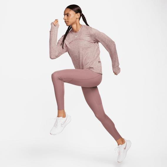 Nike Dri-Fit Fast Kadın Mor Antrenman Taytı