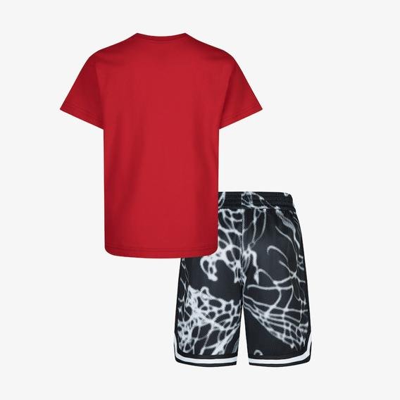Nike Cob Mesh Çocuk Renkli T-shirt ve Şort Seti