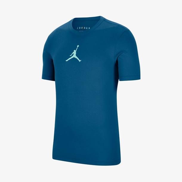 Jordan Jumpman Dri-Fit Crew Erkek Mavi T-Shirt