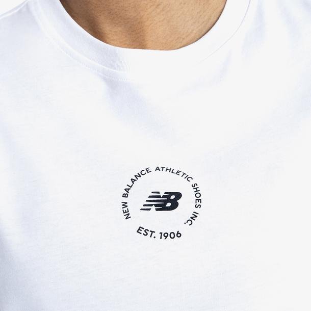 New Balance Unisex Beyaz Günlük T-Shirt