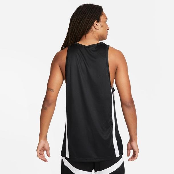 Nike Icon Dri-Fit Erkek Siyah Basketbol Forması