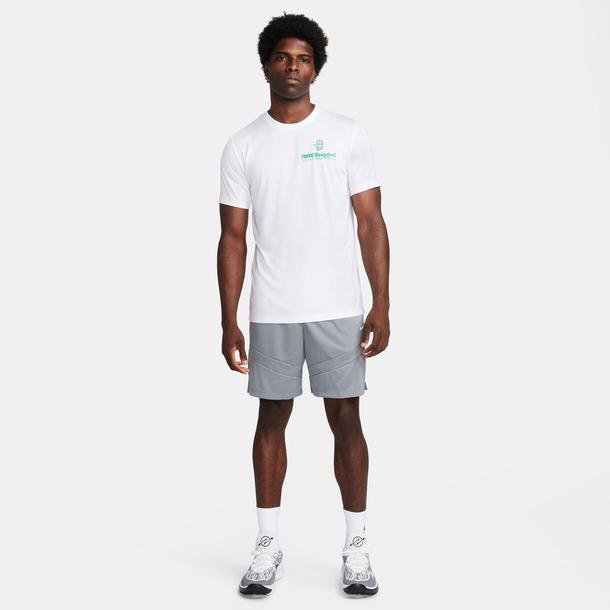Nike Dri-Fit Erkek Beyaz Baskerbol T-Shirt