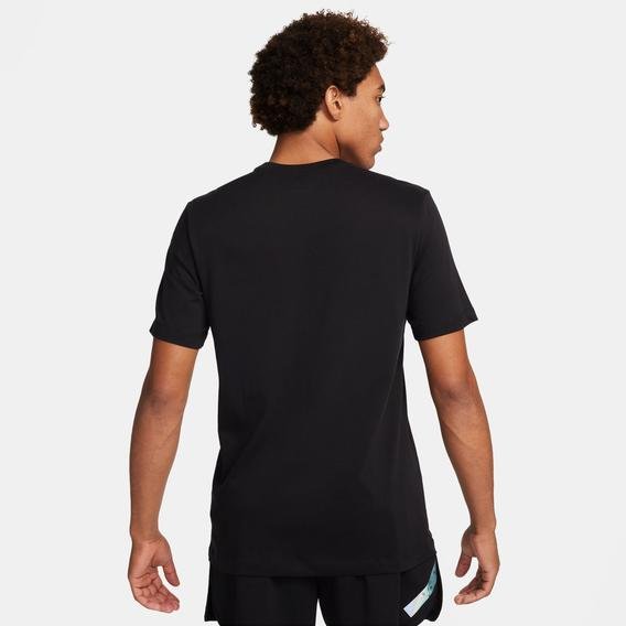Nike Dri-Fit Dıv Sp24 Erkek Siyah Koşu T-Shirt