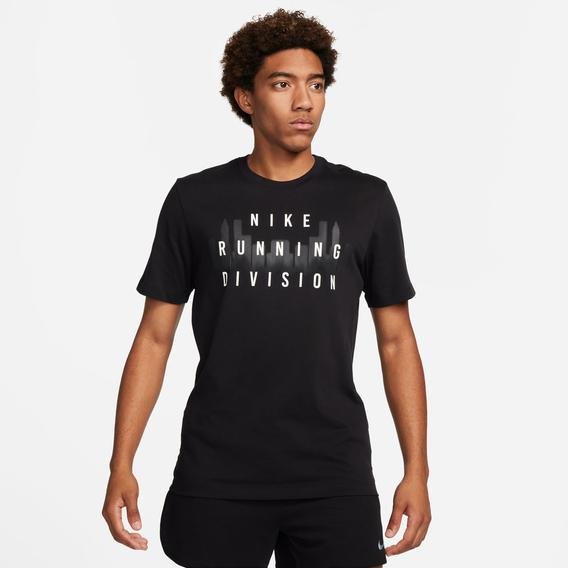 Nike Dri-Fit Dıv Sp24 Erkek Siyah Koşu T-Shirt