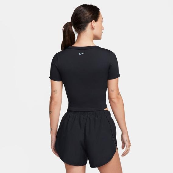 Nike One Fitted Dri-Fit Kadın Siyah Antrenman T-Shirt