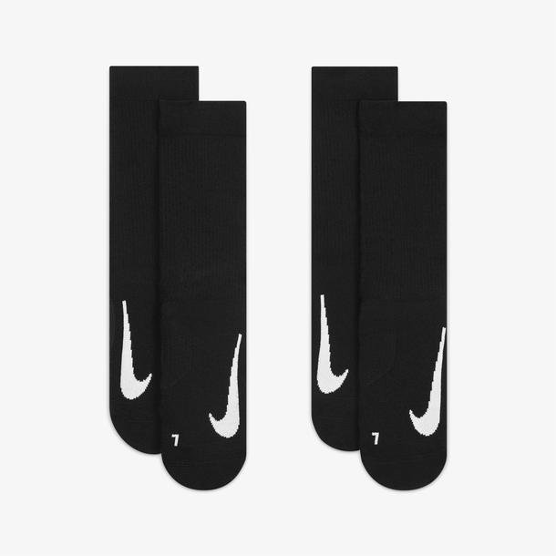 Nike Court Multiplier Cushioned 2'li Unisex  Siyah Tenis Çorabı
