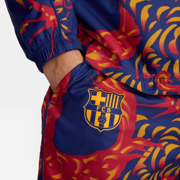 Nike FC Barcelona Erkek Renkli Futbol Eşofman Takımı