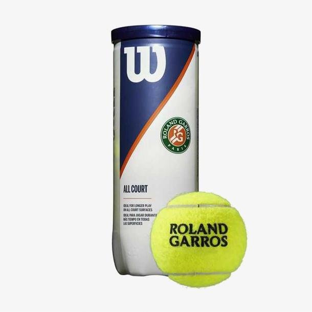 Wilson  Roland Garros All Ct 3 Ball Sarı Tenis Topu Seti
