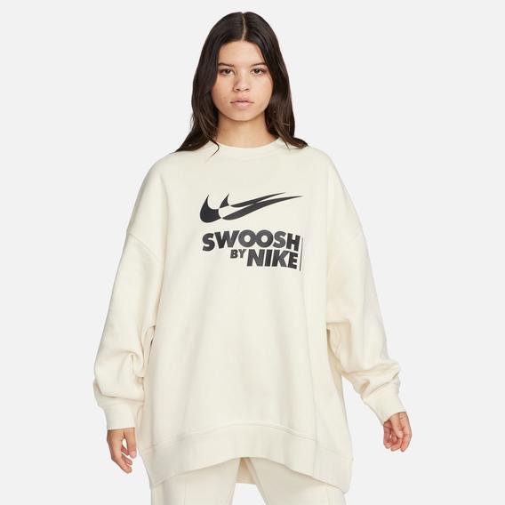 Nike Sportswear Fleece Kadın Bej Günlük Sweatshirt