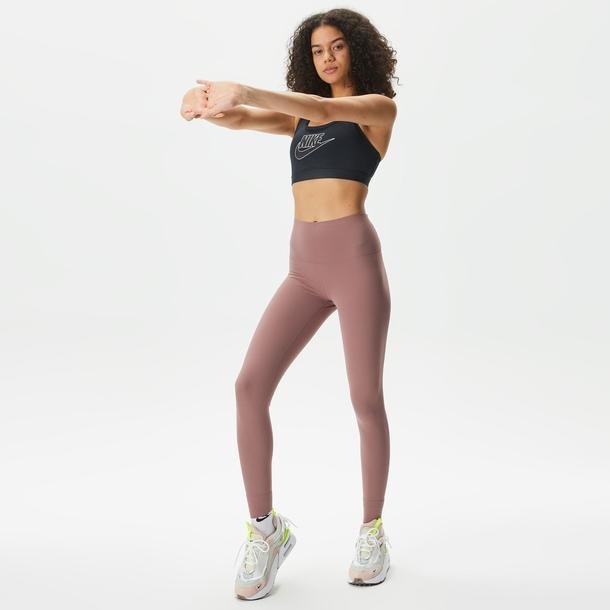 Nike Swoosh Futura Kadın Siyah Antrenman Bra