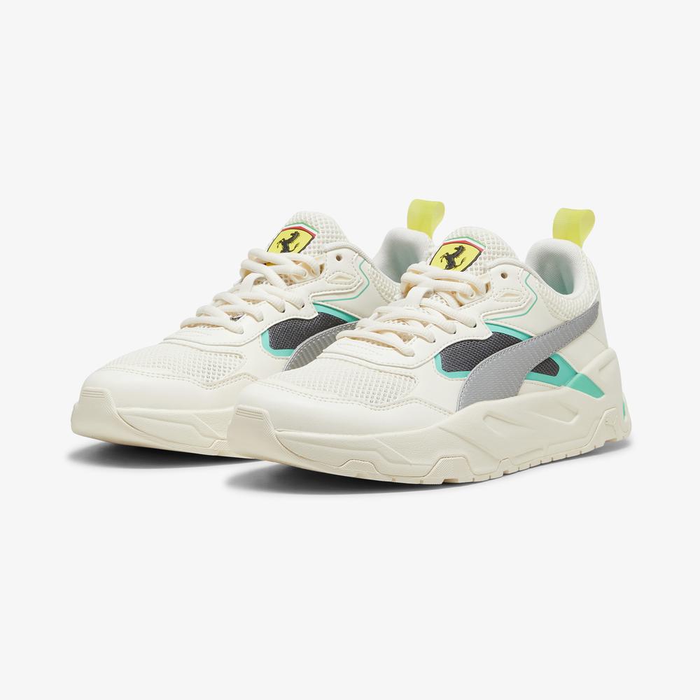 Puma Ferrari Trinity Unisex Bej Spor Ayakkabı