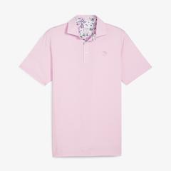 Puma X Arnold Palmer Floral Erkek Mavi Golf Polo T-Shirt