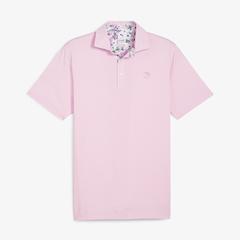 Puma X Arnold Palmer Floral Erkek Mavi Golf Polo T-Shirt