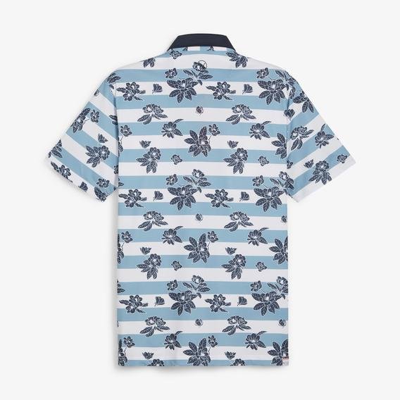 Puma Garden Pique Erkek Mavi Golf Polo T-Shirt