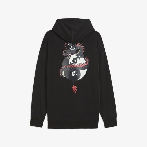 Puma X Staple Graphic Hoodie Erkek Siyah Sweatshirt