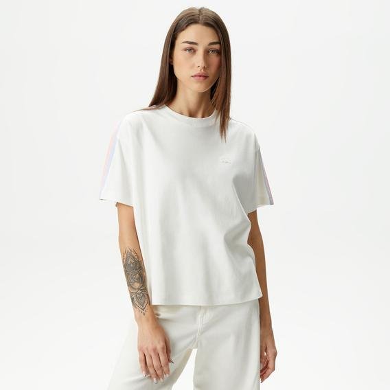 Lacoste Kadın Beyaz Günlük T-Shirt