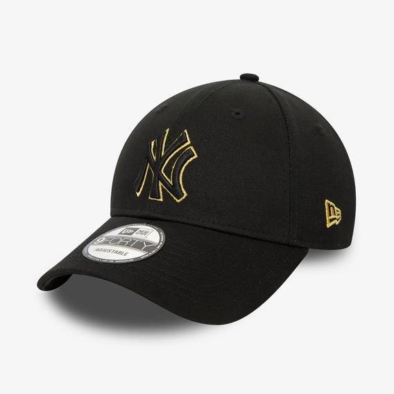 New Era New York Yankees Metallic Outline Unisex Siyah Şapka