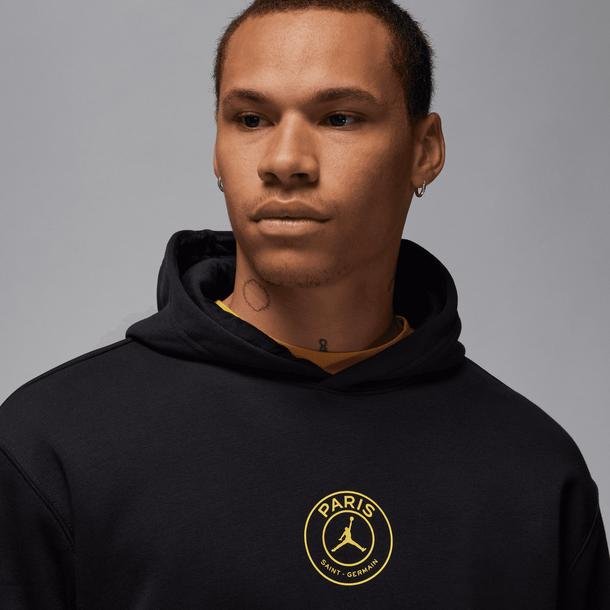 Jordan Air Paris Saint-Germain Fleece Pullover Erkek Siyah Günlük Sweatshirt