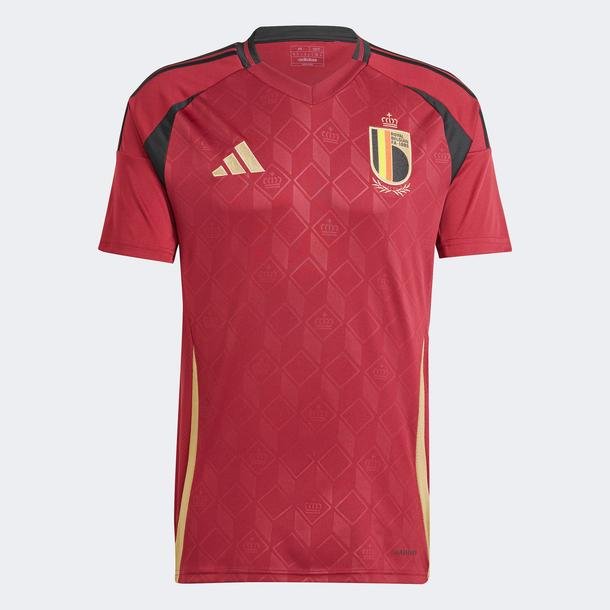 adidas Belçika Milli Takım Erkek Kırmızı Futbol Forması