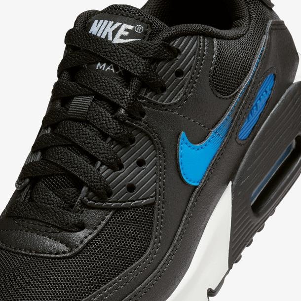 Nike Air-Max 90 Çocuk Siyah Günlük Spor Ayakkabı