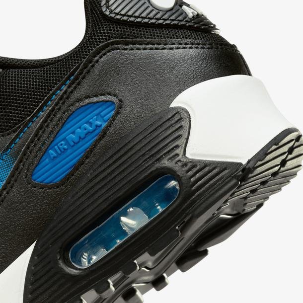 Nike Air-Max 90 Çocuk Siyah Günlük Spor Ayakkabı