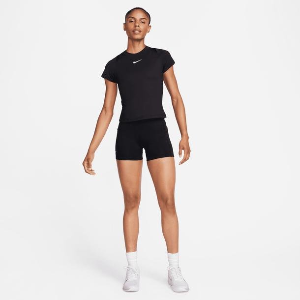 Nike Court Advantage Dri-Fit Kadın Siyah Günlük T-Shirt