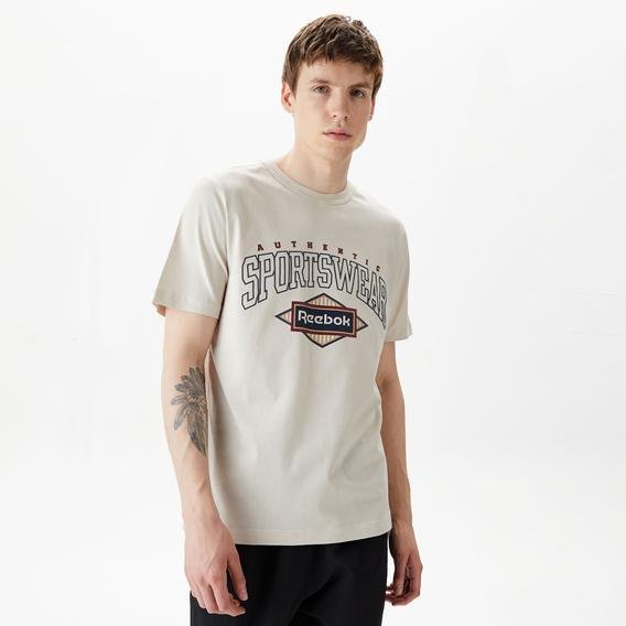 Reebok Classics Sporting Erkek Bej Günlük T-Shirt