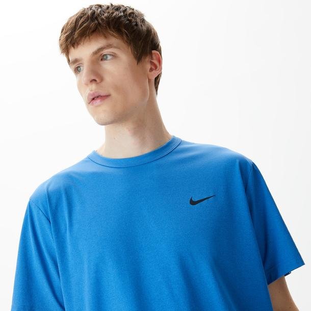 Nike Hyverse Dri-Fit Uv Erkek Mavi Antrenman T-Shirt