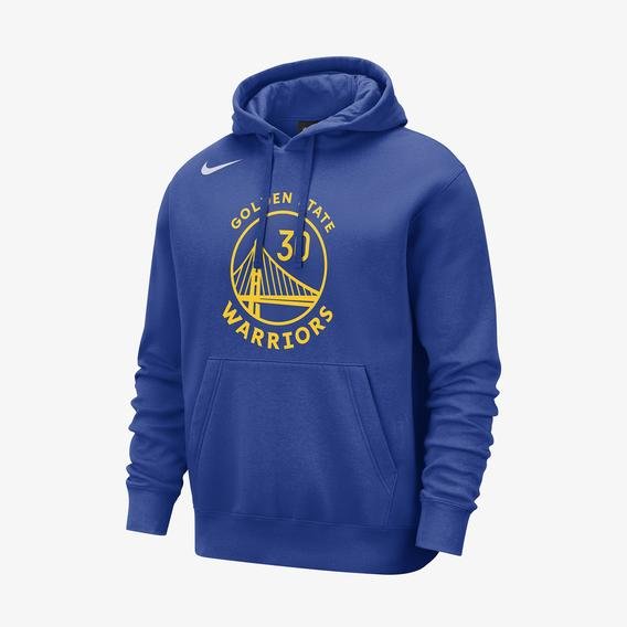 Nike Golden State Warriors Club Erkek Mavi Basketbol Sweatshirt