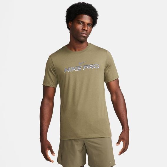 Nike Pro Dri-Fit Erkek Yeşil Antrenman T-Shirt