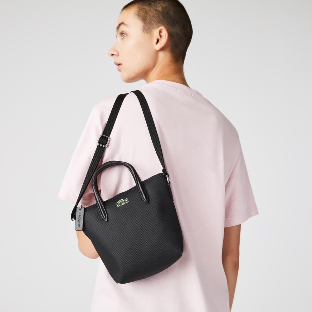 Lacoste L.12.12 Kadın Siyah Omuz Çantası