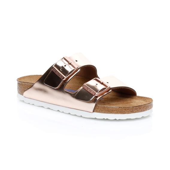 Birkenstock Arizona Kadın Metalik Bakır Terlik